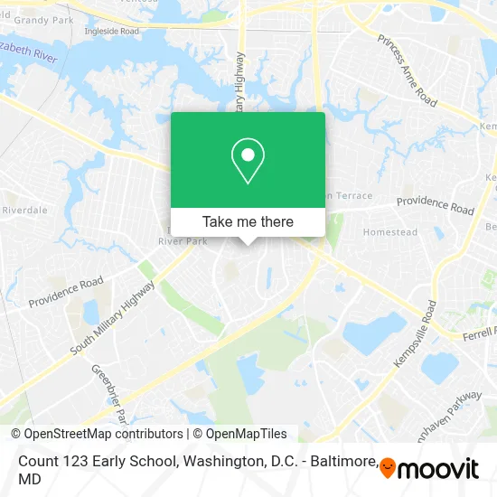 Count 123 Early School map
