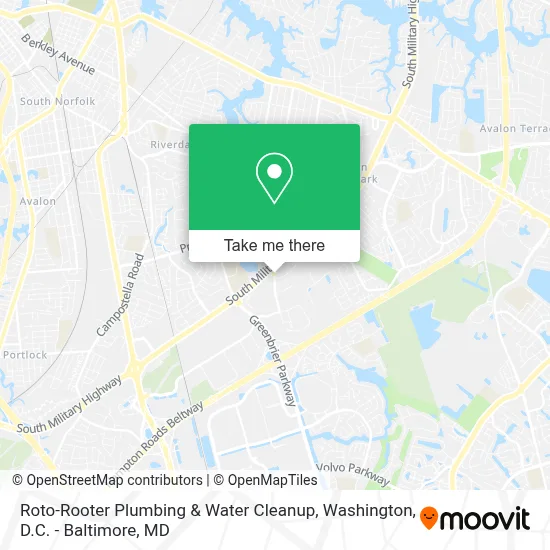 Roto-Rooter Plumbing & Water Cleanup map
