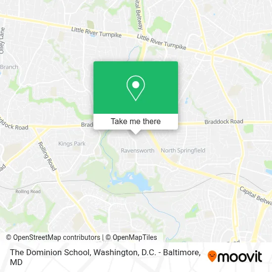 The Dominion School map