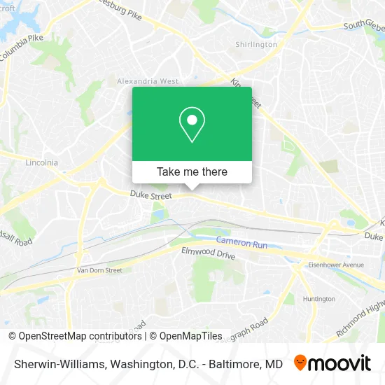 Sherwin-Williams map