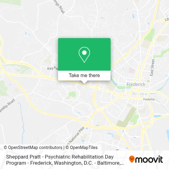 Sheppard Pratt - Psychiatric Rehabilitation Day Program - Frederick map