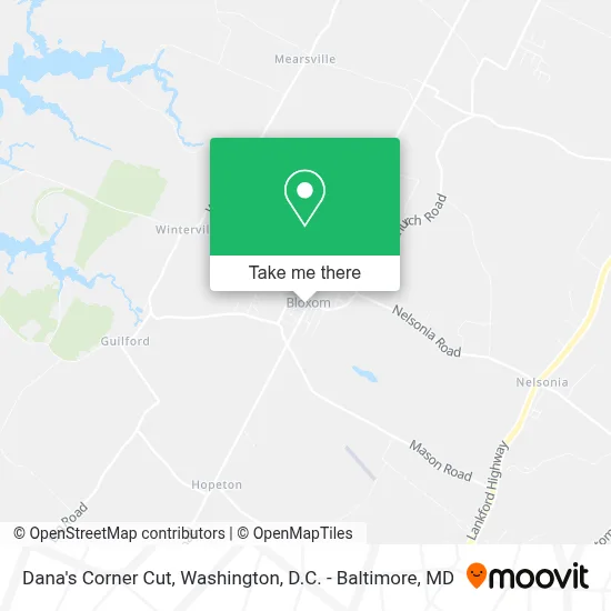 Dana's Corner Cut map