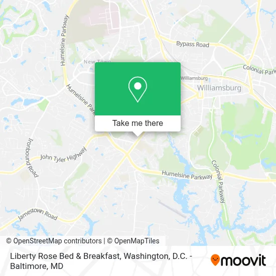 Liberty Rose Bed & Breakfast map