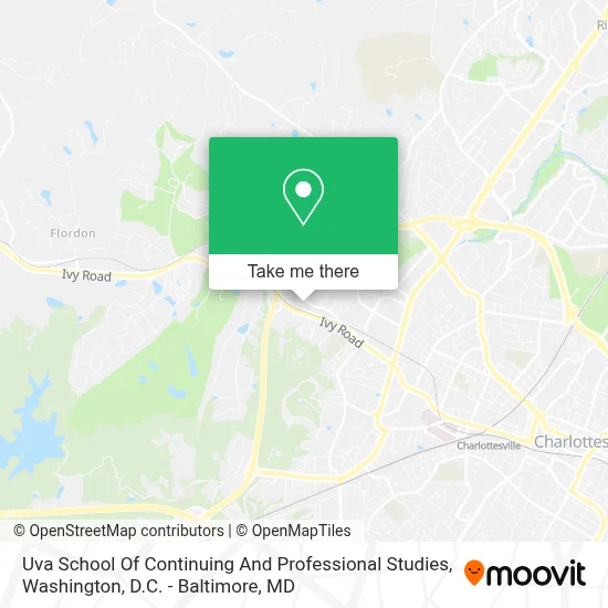 Uva School Of Continuing And Professional Studies map
