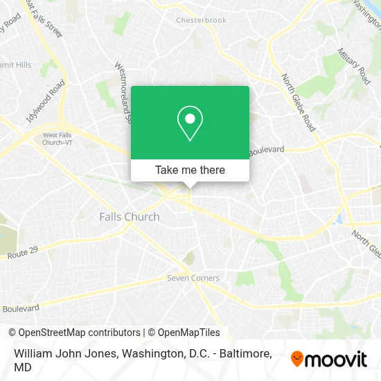 William John Jones map