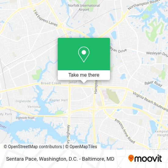 Sentara Pace map