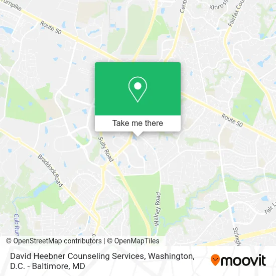 David Heebner Counseling Services map