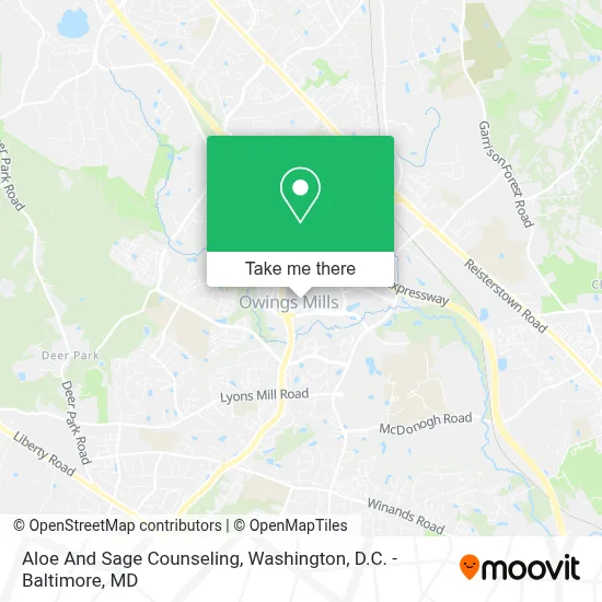 Aloe And Sage Counseling map