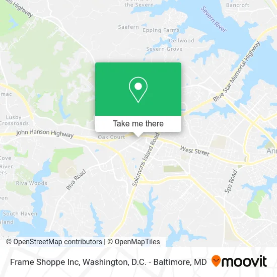 Frame Shoppe Inc map