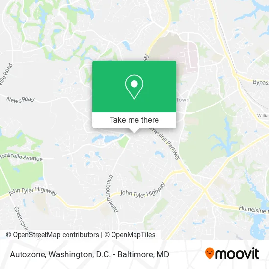 Autozone map