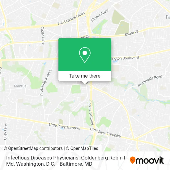 Infectious Diseases Physicians: Goldenberg Robin I Md map