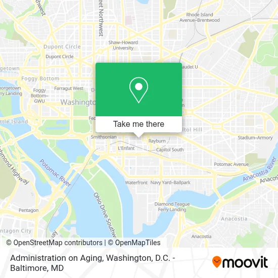 Administration on Aging map