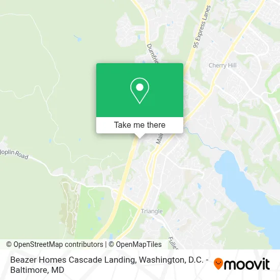 Beazer Homes Cascade Landing map