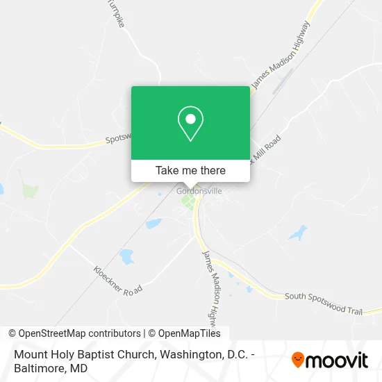 Mount Holy Baptist Church map