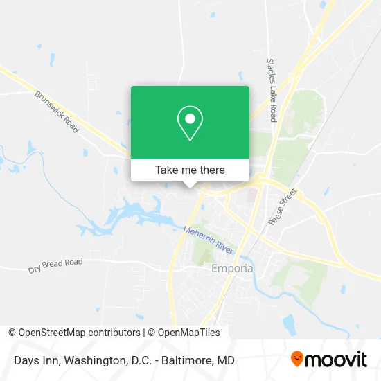 Days Inn map