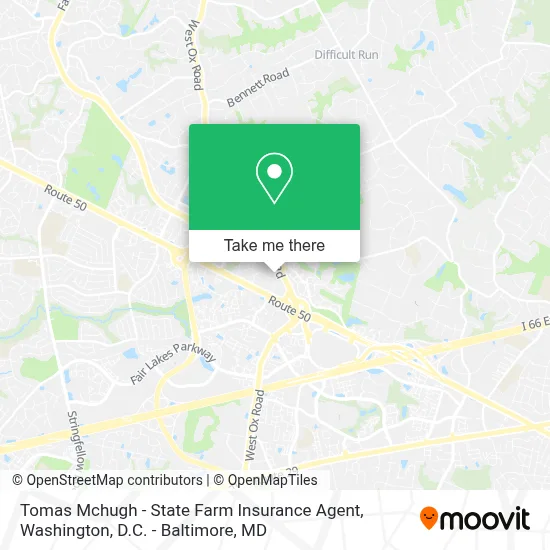 Tomas Mchugh - State Farm Insurance Agent map