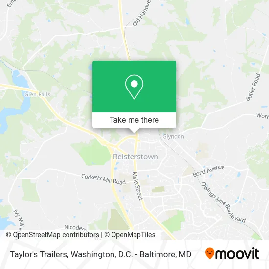 Taylor's Trailers map