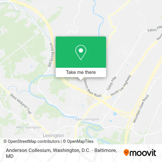 Anderson Collesium map