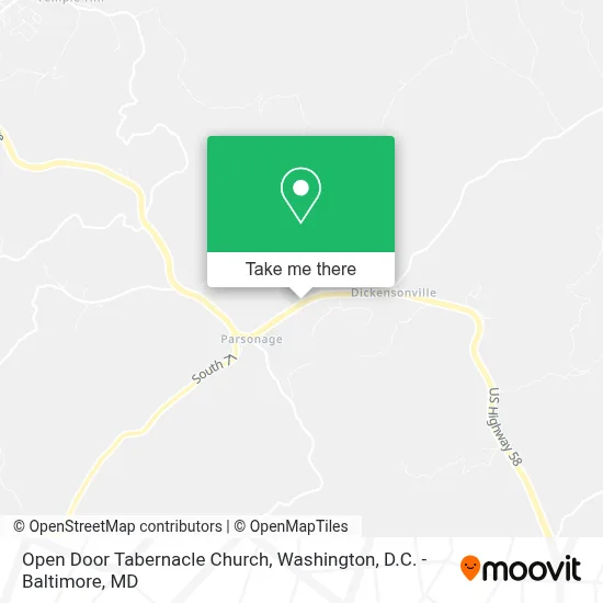 Open Door Tabernacle Church map