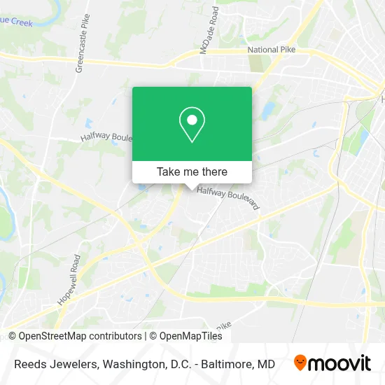 Reeds Jewelers map