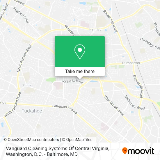 Vanguard Cleaning Systems Of Central Virginia map
