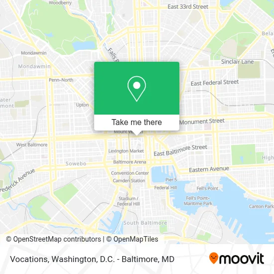 Vocations map