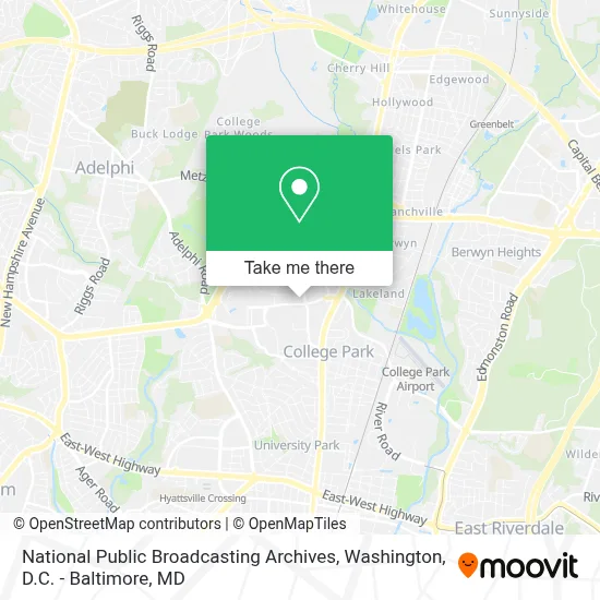 National Public Broadcasting Archives map