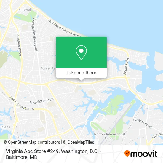 Virginia Abc Store #249 map