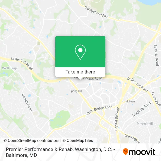 Premier Performance & Rehab map