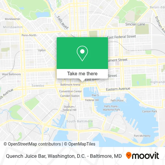 Quench Juice Bar map