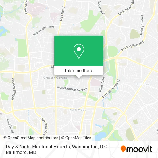 Day & Night Electrical Experts map