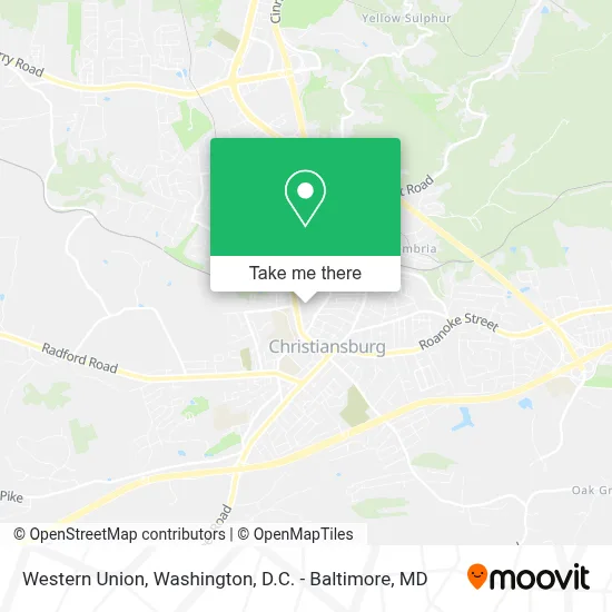 Western Union map
