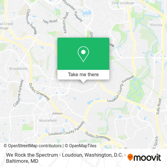 We Rock the Spectrum - Loudoun map