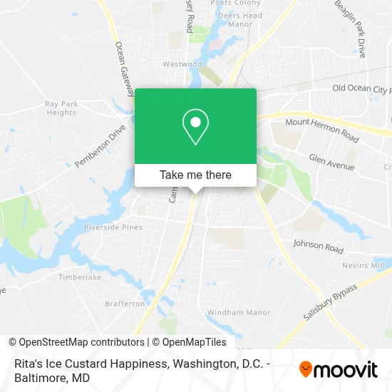 Rita's Ice Custard Happiness map