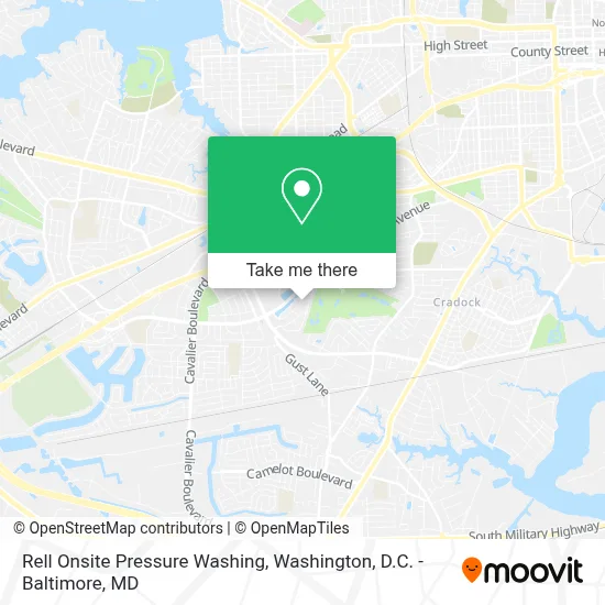 Rell Onsite Pressure Washing map