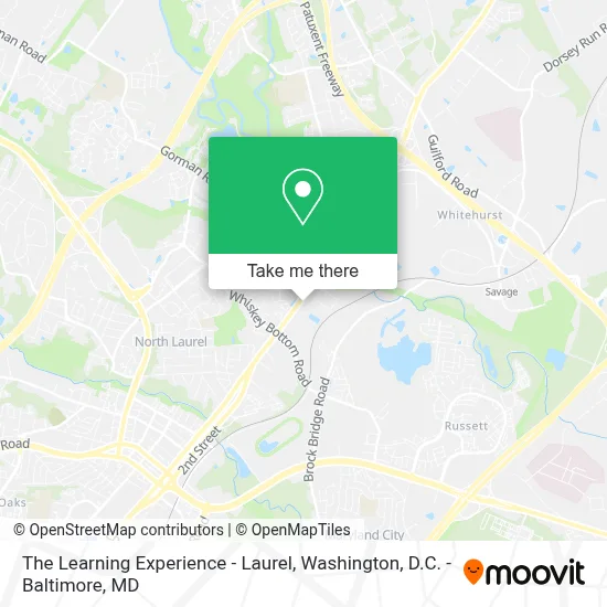 The Learning Experience - Laurel map