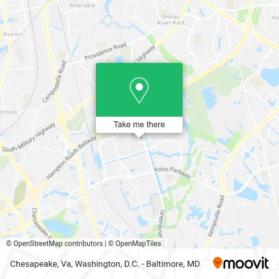 Chesapeake, Va map