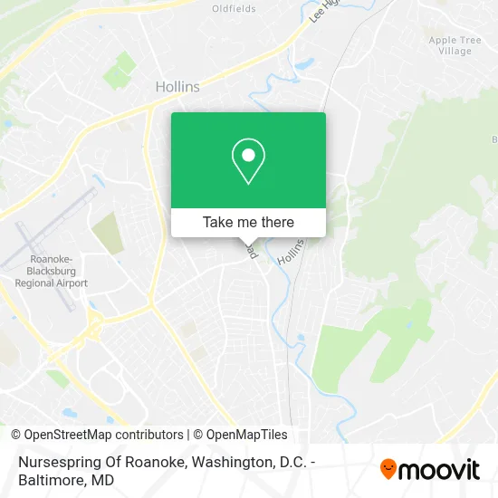 Nursespring Of Roanoke map