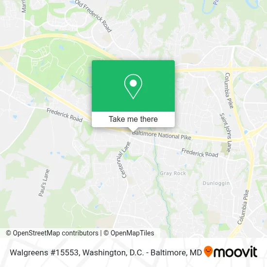 Walgreens #15553 map