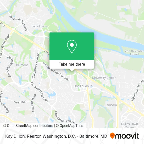 Kay Dillon, Realtor map