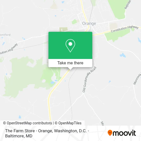 The Farm Store - Orange map