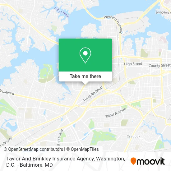 Taylor And Brinkley Insurance Agency map