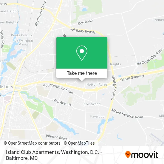 Island Club Apartments map