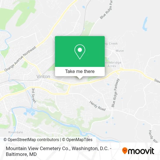 Mountain View Cemetery Co. map
