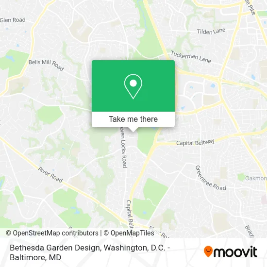 Bethesda Garden Design map