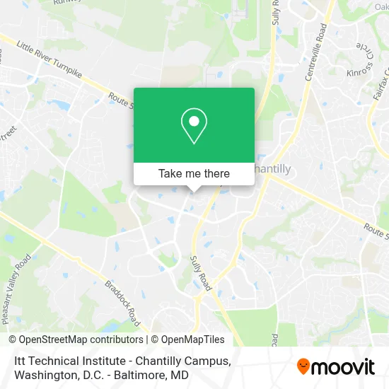 Itt Technical Institute - Chantilly Campus map