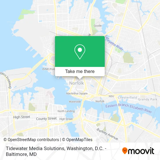 Tidewater Media Solutions map
