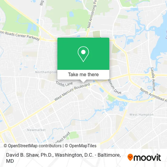 David B. Shaw, Ph.D. map