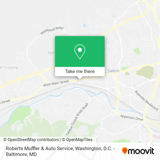 Roberts Muffler & Auto Service map