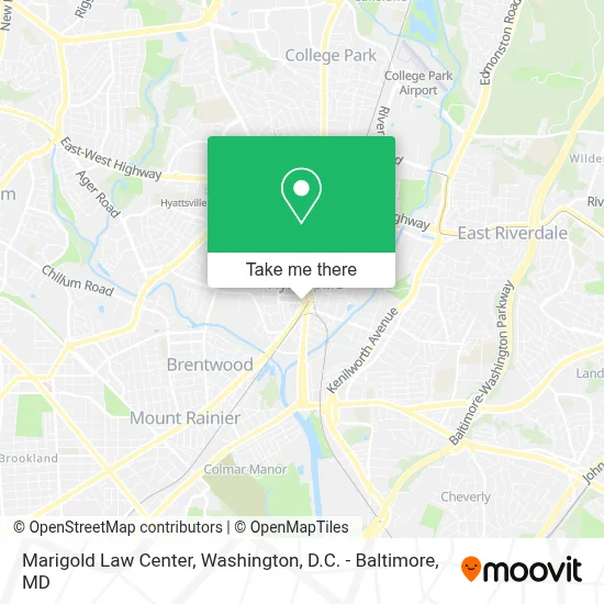 Marigold Law Center map